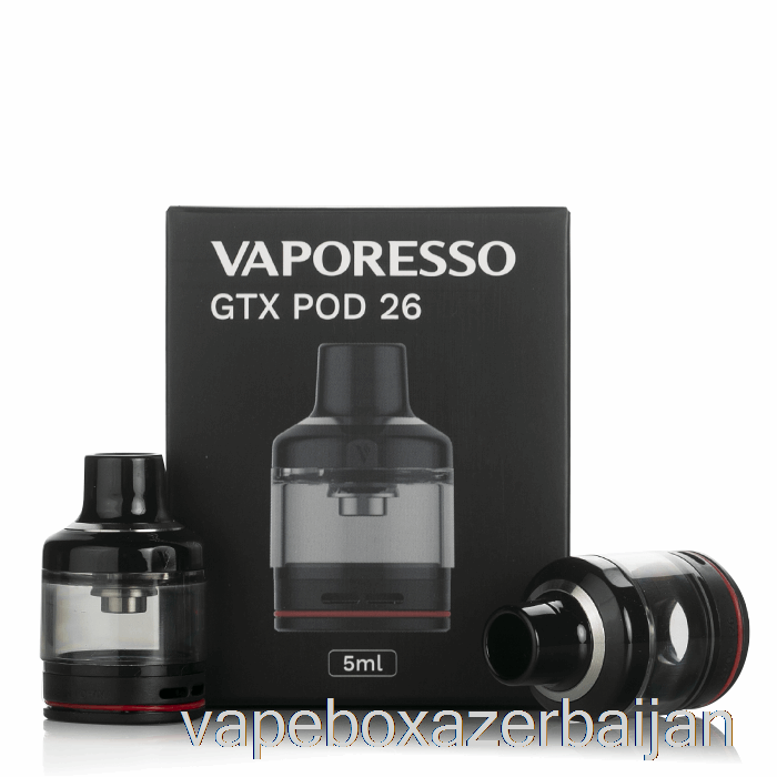 Vape Box Azerbaijan Vaporesso GTX POD 22 & 26 Replacement Pods 5mL GTX 26 Pods